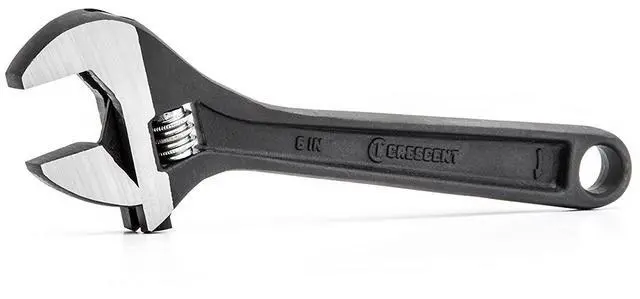 Alt view image 3 of 7 - 6" Adjustable Black Oxide Wrench - Carded - AT26VS