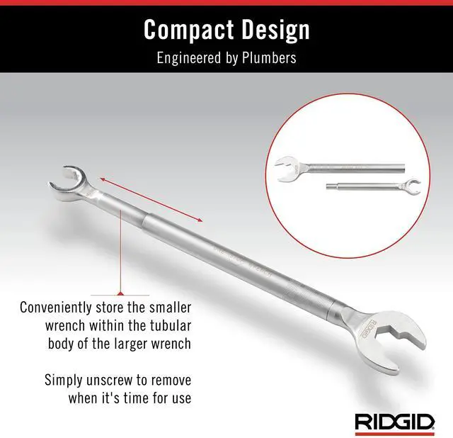 Alt view image 6 of 7 - One Stop 2-in-1 Wrench for Angle Stops, Straight Stops, and Compression Couplings