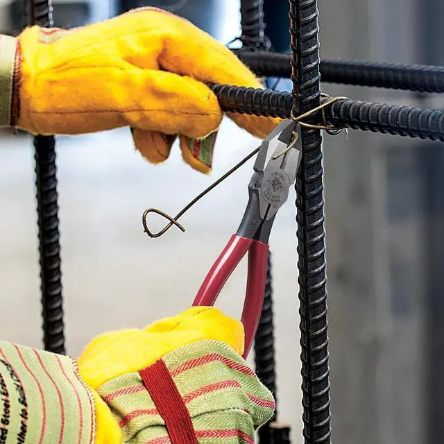 Alt view image 3 of 7 - D201-7CSTA Linesman Pliers, Side Cutters with Spring Loaded Action, Ironworker Pliers have Aggressive Knurl and Tempered Handles
