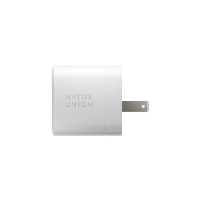 Alt view image 2 of 7 - Native Union Fast GaN Charger PD 35W Ultra-Compact Power Delivery Enabled USB-C Charger Up to 35W for MacBook Air, iPads, iPhones & More (White)