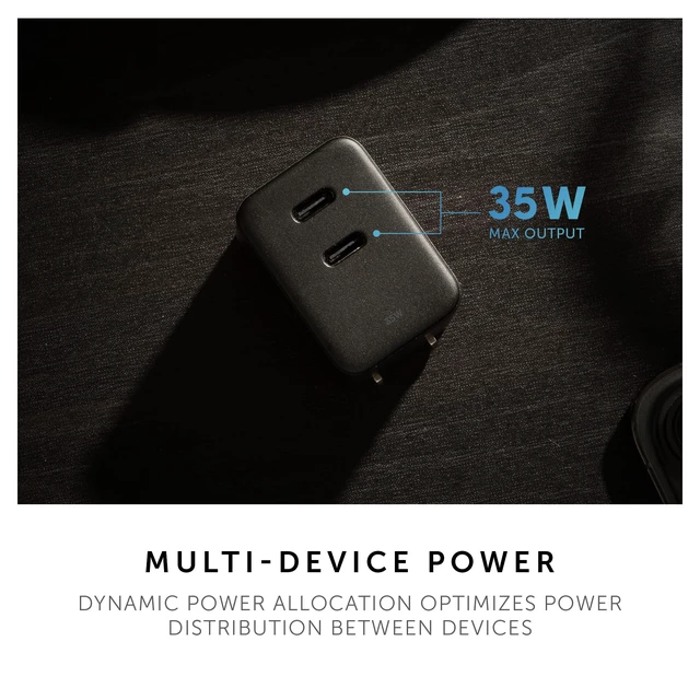 Alt view image 5 of 7 - Native Union Fast GaN Charger PD 35W Ultra-Compact Power Delivery Enabled USB-C Charger Up to 35W for MacBook Air, iPads, iPhones & More (White)