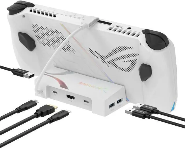 Main image of Docking Station for Asus ROG Ally, 6-Port USB Type-C, 4K@60Hz HDMI, 5Gbps USB Ports, Power Delivery, Compact Design for Gaming (DS-RA6P)