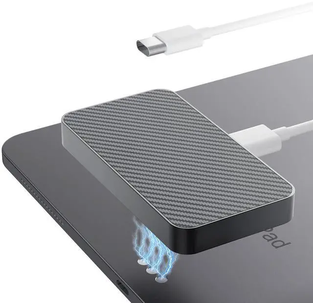 Main image of Magnetic Wireless Charger for iPad Pro 11 (1st/2nd/3rd/4th) & iPad Air 11 (M2/M3) & iPad Air 10.9 (4th/5th), 18W Fast Charging Smart Connector Alloy Wireless Charging Pad with USB-C Cord Cable