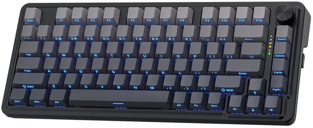 Main image of K673 PRO Wireless 81-Key RGB Gasket Gaming Keyboard, Scroll Knob | Multi-Function Control Wheel, 0-Delay Tri-Mode, Cushioned 5-Layer Noise Dampening for Creamy Thocky Sound, Compact 80% Size