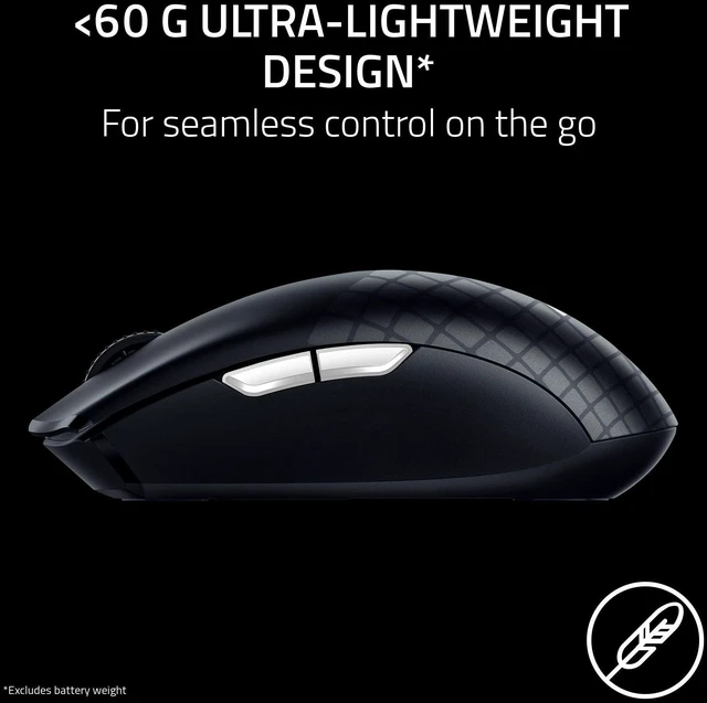 Alt view image 2 of 7 - Orochi V2 Mobile Wireless Gaming Mouse: Ultra Lightweight - 2 Wireless Modes - Up to 950 Hrs Battery Life - Mechanical Mouse Switches - 5G Advanced 18K DPI Optical Sensor - Roblox Edition