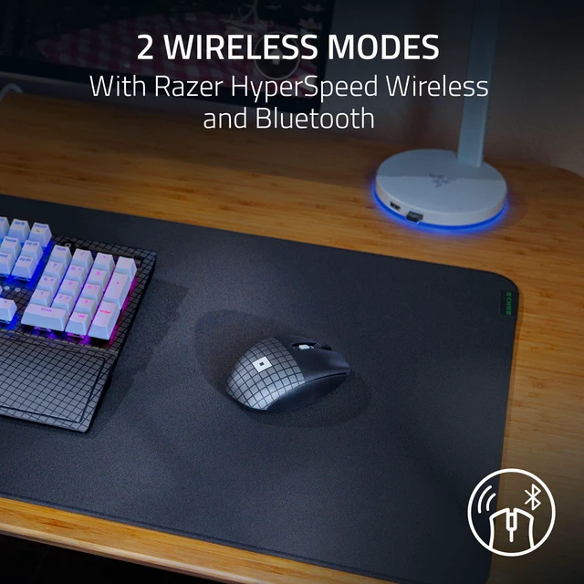 Alt view image 3 of 7 - Orochi V2 Mobile Wireless Gaming Mouse: Ultra Lightweight - 2 Wireless Modes - Up to 950 Hrs Battery Life - Mechanical Mouse Switches - 5G Advanced 18K DPI Optical Sensor - Roblox Edition