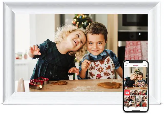 Main image of WiFi Digital Picture Frame, Birthday Gifts for Women, 10.1 Inch 1280 * 800IPS Touch Screen Digital Photo Frame, 32GB Memory, Auto-Rotate, Share Picture Video, Birthday Gift for Mom, Dad, Wife