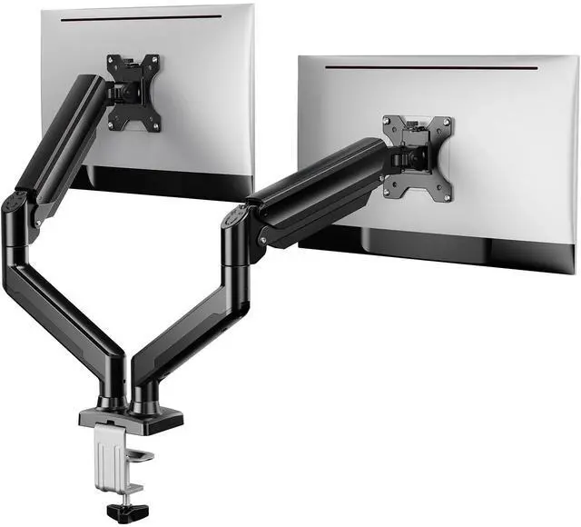 Main image of Dual Monitor Stand up to 33 inches Screen, Load-Bearing Max 22 lbs Each Arm, Adjustable Dual Monitor Mount, Sturdy Steel vesa Monitor Mount with Stable VESA 75x75 100x100mm