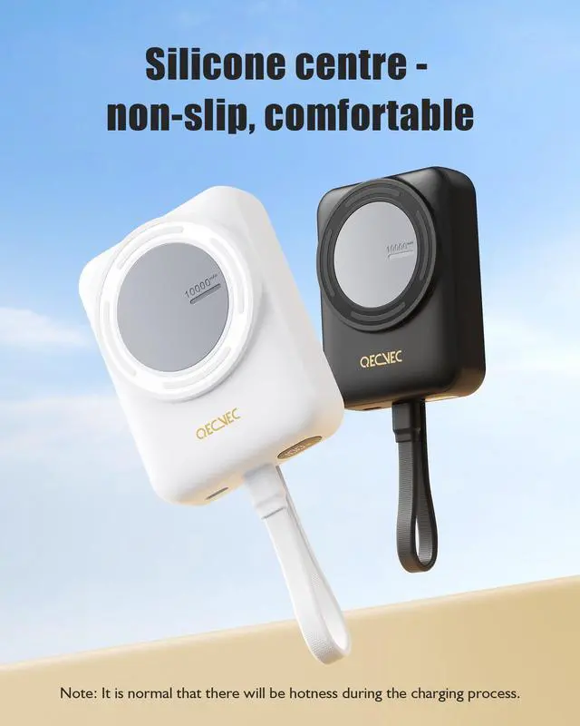 Alt view image 5 of 6 - Magnetic Portable Charger 10000mAh, Wireless Power Bank, 22.6W Fast Charging Power Bank, Compatible with iPhone Series, Android Devices, Compact and Lightweight for Short Travel-Black