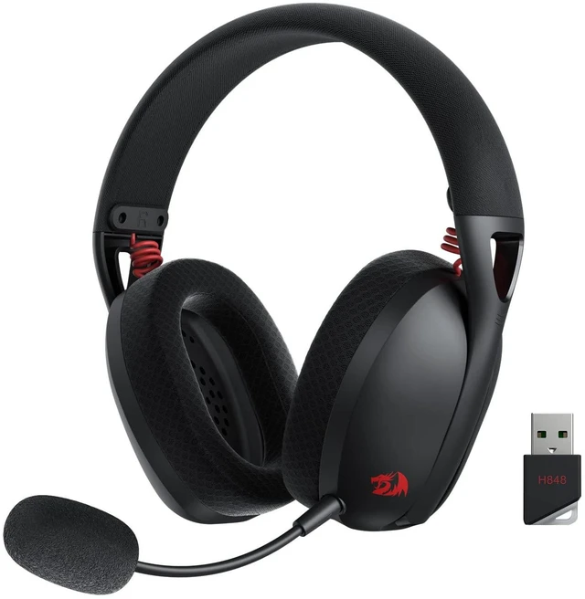 Main image of Redragon H848 BT Wireless Gaming Headset - Lightweight - 7.1 Surround Sound - 40MM Drivers - Detachable Microphone - Multi Platforms for PC, PS5/4/3, Switch, Mobile