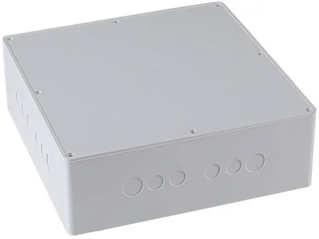 Main image of 12" x 12" x 4" PVC Plastic Junction Box with Pre Molded 3/4" & 1" Punch in Holes Waterproof Electrical Boxes Project Junction Conduit Box for Electrical Outdoor Enclosure