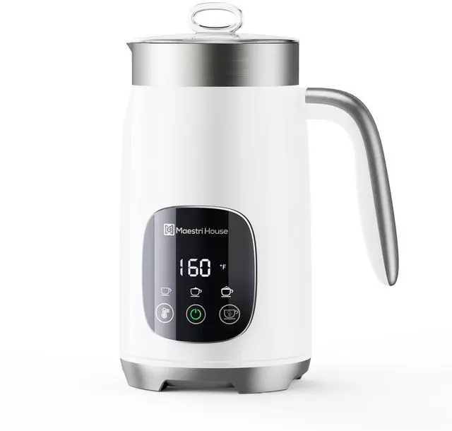 Main image of Milk Frother, Variable Temp and Froth Thickness DualFro 400 Milk Frother and Steamer, 14.1OZ/400ML Smart Touch Control Foam Maker, Memory Function for Latte, Warm Milk, Hot Chocolate