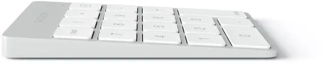 Alt view image 4 of 7 - Slim Aluminum Bluetooth Keypad, Wireless Number Pad with 18 Keys, Micro USB Rechargeable Numpad, External Number Pad for MacBook Air/Pro M5/M4, iPad Air/Pro M5/M4/M3, iMac, PC - Silver