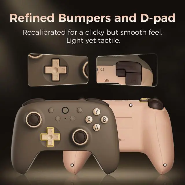 Alt view image 6 of 7 - Ultimate 2C Wireless 2.4G Controller for Windows PC and Android, Gamepad with Hall Effect Joysticks and Hall Triggers, 1000Hz Polling Rate, Remappable L4/R4 Bumpers - Black Myth: Wukong