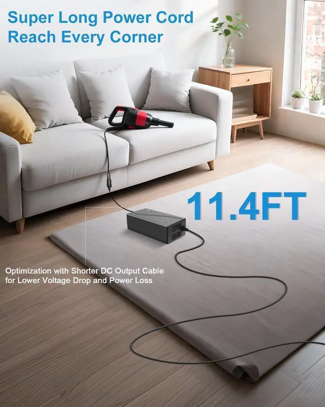 Alt view image 4 of 7 - AC to DC Converter 110V to 12V 20.8A 250W(Pro Max) Car Plug to Wall Plug Adapter 120V AC to DC 12 Volt 20A 15A 10A Power Supply Adapter for Car Refrigerator Tire Inflator Vacuum Cleaner