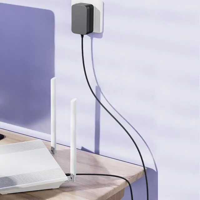 Alt view image 6 of 7 - 12V 2A Power Supply, AC 120V to DC12V 5.5x2.1mm Jack Converter, 12 Volt LED Driver 24W Adapter Transformer for Strip Lights, Surveillance Cameras, External HDD, Monitor, CCTV (Pack of 5)