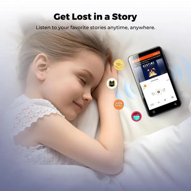 Alt view image 3 of 7 - 160GB MP3 Player with Bluetooth and WiFi, innioasis, MP3 MP4 Player for Kids with Spotify, Amazon Music, Audible, Libby, 4.0" Touch Screen Android Music Player with Speaker, Up to 1TB (Gray)