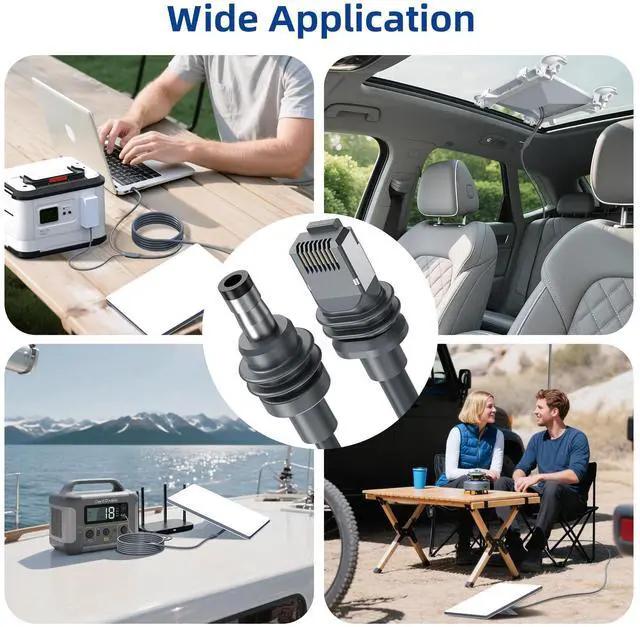 Alt view image 3 of 7 - Starlink Mini Ethernet Cable with Power Cord, 3 in 1 - RJ45 to RJ45 / DC to DC/DC to C, Replacement Waterproof Extension Starlink Mini Cable Accessories (16.5FT/5M)