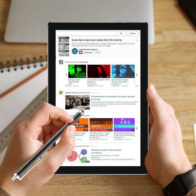 Alt view image 3 of 6 - Android 13 Tablet, 10 Inch 12GB RAM+128GB ROM/ 2TB Expandable Tablet, 2.0GHz Quad-core Processor, 1280*800 HD Touch Screen, 5G WiFi6 BT 5.0, 2 in 1 Tablets with Keyboard Case Mouse Stylus Black