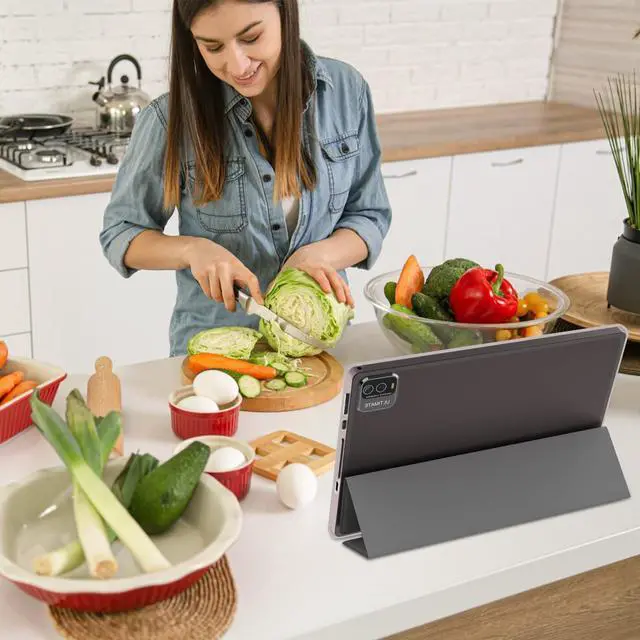 Alt view image 6 of 6 - Android 13 Tablet, 10 Inch 12GB RAM+128GB ROM/ 2TB Expandable Tablet, 2.0GHz Quad-core Processor, 1280*800 HD Touch Screen, 5G WiFi6 BT 5.0, 2 in 1 Tablets with Keyboard Case Mouse Stylus Black