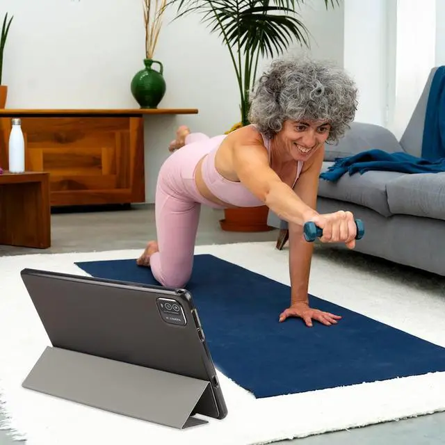 Alt view image 6 of 7 - Android 15 Tablet, 10 Inch 8GB RAM+64GB ROM Tablets with Keyboard Mouse Case Stylus, 1.8Ghz Quad-core Processor, 8MP Camera, 6000mAh Battery, 1280*800 IPS HD Touch Screen, 5G WiFi6 Tablet Black