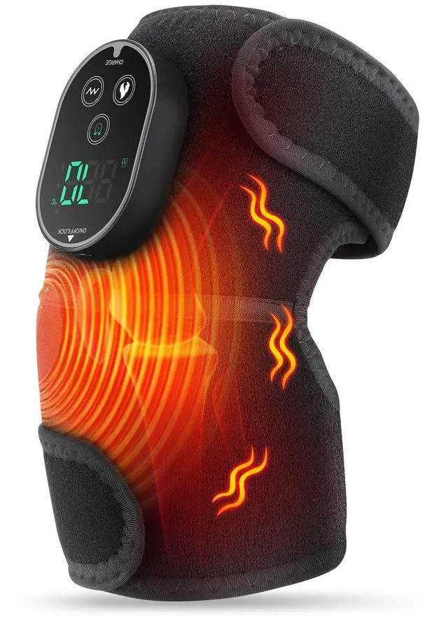 Main image of Cordless Knee Heating Pad with Massage, Heated Knee Wrap Brace for Women and Men Joint Pain Relief, Ideal Christmas Gift for Mom and Dad