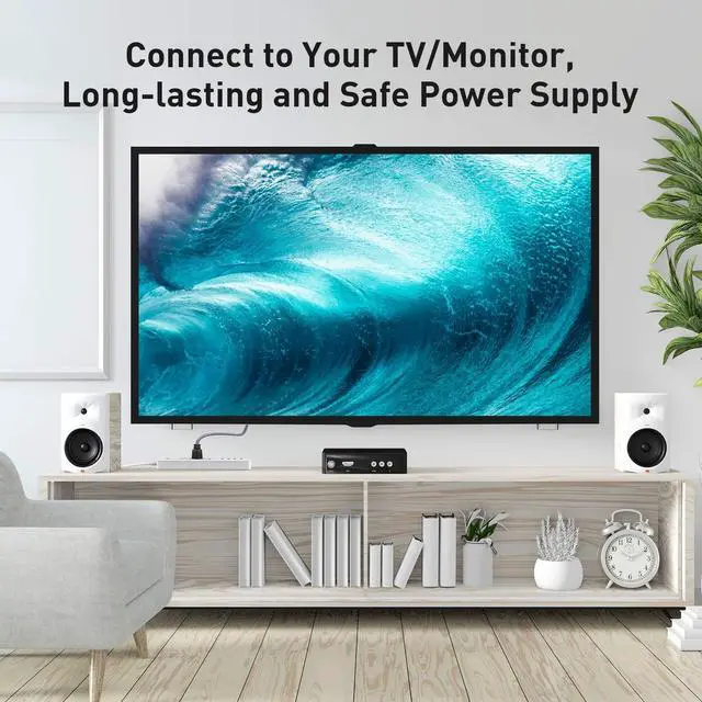 Alt view image 5 of 7 - Power Cord, 3 Prong AC Power Cable 6.6FT(2m) Nylon Braided Replacement 3 Pin Power Cord UL Certified for Computer, TV, Monitor, Printer, PC, Projector, Power Supply Cable