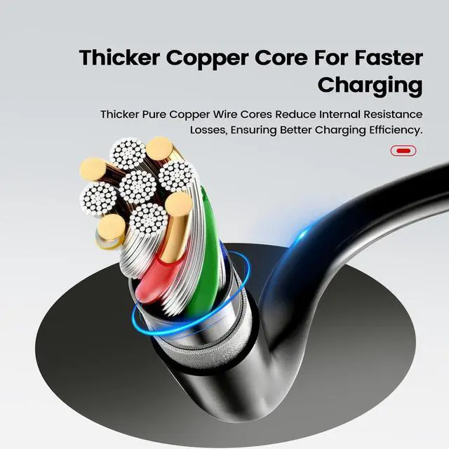 Alt view image 6 of 7 - 3-in-1 USB Spring Charging Cable USB-A Male to Type-C/Micro USB/Lightning Male 3-in-1 Spring Data Cable for Car Charging,Mobile Phones,Tablets,Laptops,etc(5.91 FT)(1.8m)