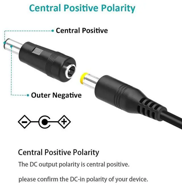 Alt view image 6 of 7 - Universal AC Adapter 12V 2A DC Power Supply Center Positive 12 Volt 2 Amp 1.5A 1A 500ma 300ma Charger Power Cord for TV Box Tablet Speaker GPS Webcam Router Alarm Clock