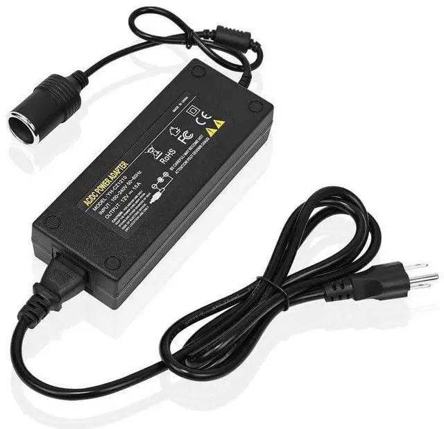 Main image of AC to DC Converter, 12V 15A Power Supply Adapter Transformer, AC 100V~240V 180W 60Hz, Car Cigarette Lighter Socket Adapter for Vehicles, with Overload | Short-Circuit Protection