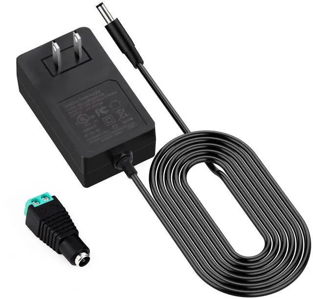 Alt view image 6 of 6 - 12V 5A DC Power Supply Adapter,UL Listed 12V 60W Power Supply with 5.5x2.1mm Plug&LED Plug,100V-240V 50-60Hz AC/DC Power Adapter 12 Volt 5Amp Power Supply for LED Strip Lights CCTV Camera