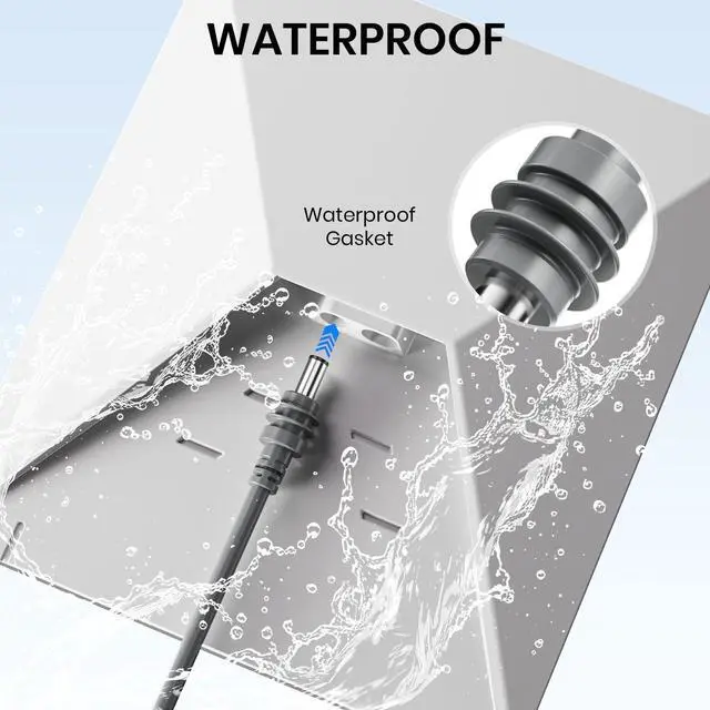 Alt view image 4 of 7 - Starlink Mini USB C to DC Power Cable 5M/16.4FT, 100W Starlink Mini Power Cord, Waterproof Durable & Plug and Play, Suitable for Outdoor Camping/Exploration, Home & RV