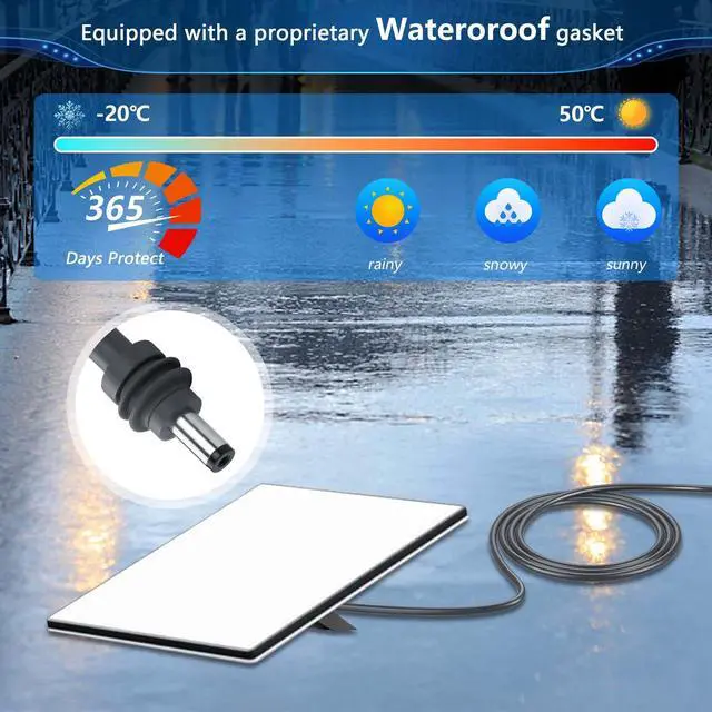 Alt view image 4 of 7 - 16.5FT Starlink Mini 3 in 1 DC Power Cable,100W 12V-24V DC Male to USB-C & Cigarette Lighter Plug Waterproof Extension Cable, Starlink Mini Power Accessories for Laptops, Camping