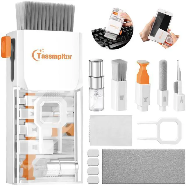 Main image of Keyboard Cleaner Laptop Cleaning Kit, All-in-One Keyboard Cleaning Kit, Laptop Cleaner Tool for MacBook iPad iPhone Computer, Portable Electronics Brush Tool for Tablet PC Camera Lens Earbuds Monitor