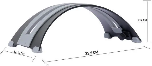Alt view image 4 of 7 - Psitek Adjustable Vertical Laptop Stand - 6061 Aluminum, CNC Precision, Anodized Finish, Fits All Laptops Including 17-inch, Ventilated Design, Anti-Slip Silicone Pads, ARC Shaped Stands