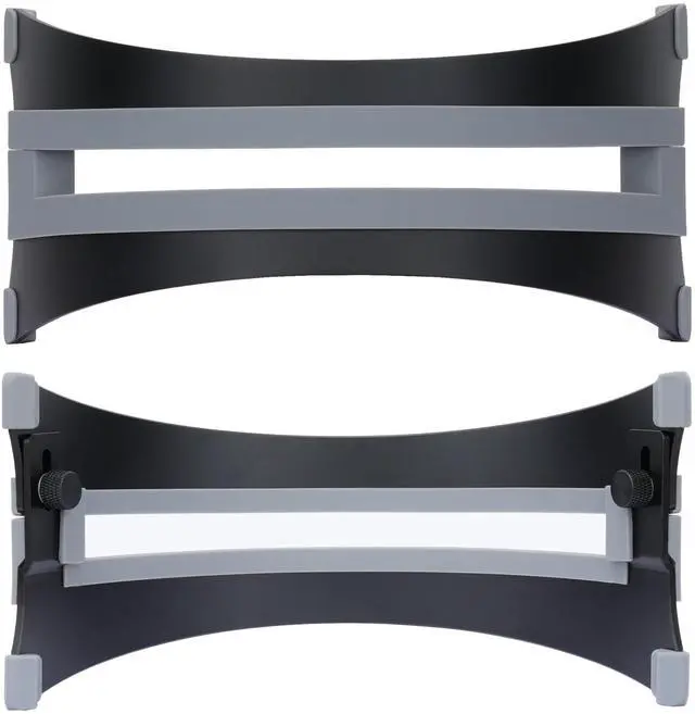 Alt view image 6 of 7 - Psitek Adjustable Vertical Laptop Stand - 6061 Aluminum, CNC Precision, Anodized Finish, Fits All Laptops Including 17-inch, Ventilated Design, Anti-Slip Silicone Pads, ARC Shaped Stands