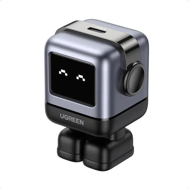 Main image of Uno 30W USB C Charger Block, Compact Robot GaN Fast Charger for iPhone 17, Gifts for Women Men, Compatible with iPhone 17/16/15, Galaxy S26/S25/S24, Pixel 10/9/8, iPad, MacBook Neo/Air, Black