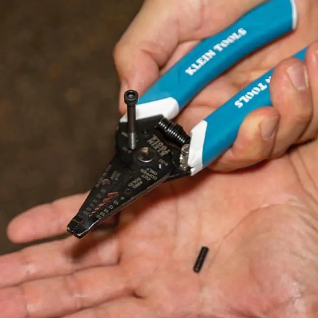 Alt view image 5 of 7 - Klein Tools K11095 Klein-Kurve Wire Stripper and Cutter, Made in USA, for 8-18 AWG Solid and 10-20 AWG Stranded Wire