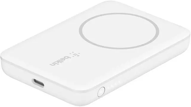 Main image of Portable Charger, MagSafe Charger Wireless Power Bank - 7.5W Wireless Charger - Portable Magnetic Battery Pack - iPhone 16, 15, 14, 13, Plus, Pro, Max, AirPods, Google Pixel 10, etc. - White