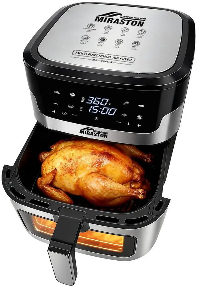 Main image of 8.5QT Air Fryer, Family Size Digital Air Fryers, Nonstick Square Basket, Smart Touchscreen with 8-Preset, Air Frying, Reheat Leftovers, Party Food, Fast Cooking, Dishwasher-Safe, for Kitchen