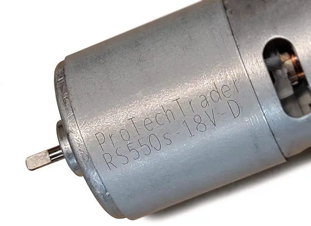Main image of 18v DC Motor Drill RS-550 D-Shaft 1/8in / 3.175mm Shaft - Fan Cooled High Torque 20K RPM Power Tool Replacement Upgrade 18 Volt (12v - 24v DC) DIY Electric Projects Robots Remote Controlled Car