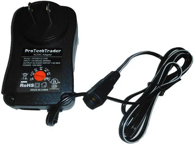 Alt view image 3 of 6 - 3vdc -12 volt Universal AC/DC Power Adapter USB Port | 8 Reversible Polarity Positive or Negative Tips Center Tip 3v 4.5v 5v 6v 7.5v 9v 12v 1a 12w Transformer 5.5mm 2.5mm 2.1mm 3.5mm 4.0mm 5.0mm 1.7mm
