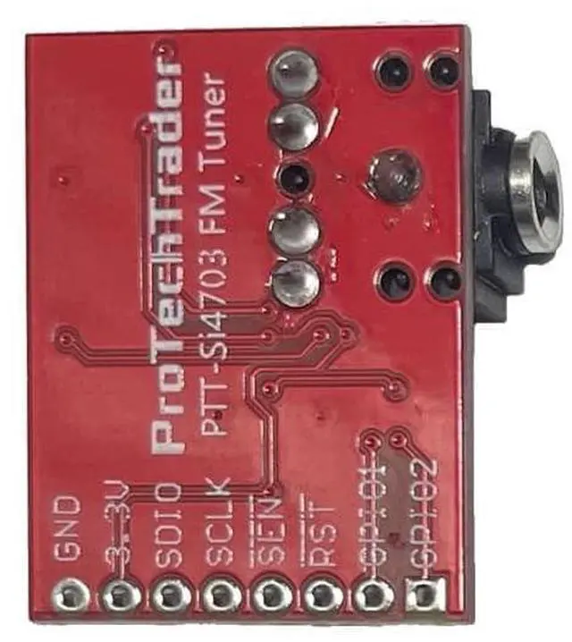 Main image of Si4703 FM Tuner Breakout Evaluation Development Board Radio Frequency Reciever Replaces SparkFun WRL-12938 V13, Arduino/Raspberry Pi AVR ARM Microcontroller in Make: Radio educational electronics book