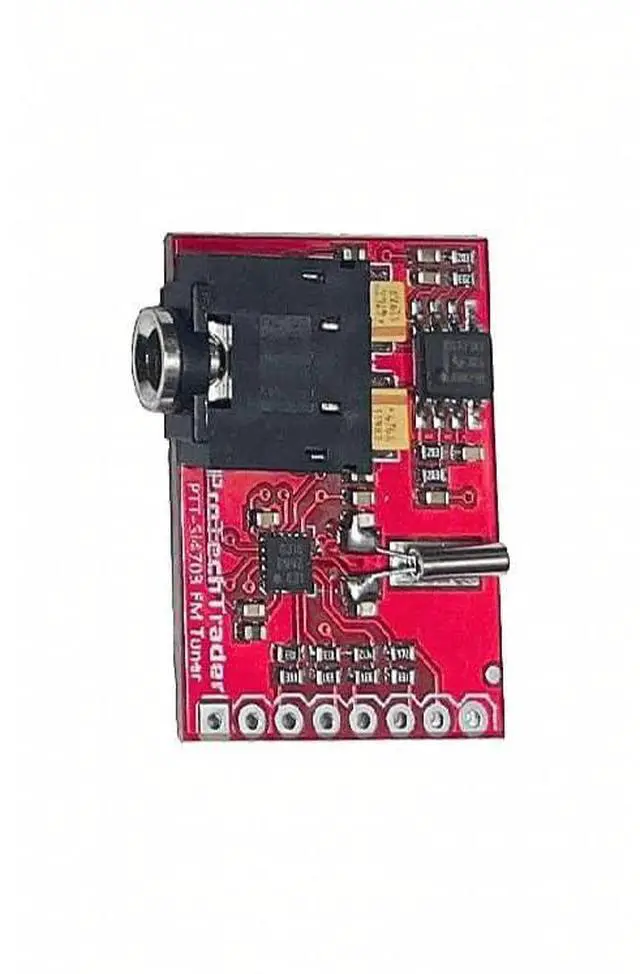 Alt view image 3 of 5 - Si4703 FM Tuner Breakout Evaluation Development Board Radio Frequency Reciever Replaces SparkFun WRL-12938 V13, Arduino/Raspberry Pi AVR ARM Microcontroller in Make: Radio educational electronics book