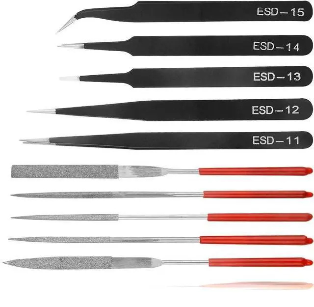 Alt view image 2 of 4 - ProTechTrader 29 Piece Hobby Craft Model Tool and Paint Kit for Plastic Miniatures Gundam Painting Fixing Repairing