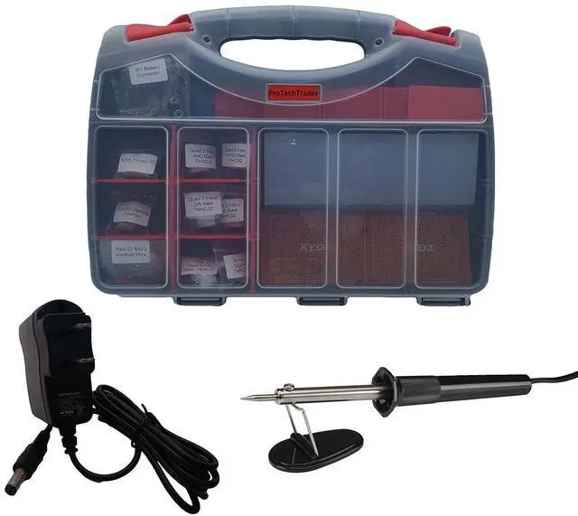 Main image of Make: Electronics 2nd Edition Component Pack 2 Deluxe - New Second Ed Kit Follows the Latest Make Electronics (2015) Educational Book by Charles Platt - Beginner Electronic Circuit Learning