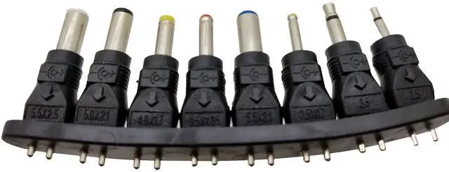 Alt view image 4 of 4 - 30w Universal Power Supply Reversible Polarity 3v-12v DC 30 watt 2.5 amp USB Port 8 Adapter Tips Center Tip Positive or Negative 5.5mm*2.5mm 5.0mm*2.1mm 3.5mm*1.35mm 4.0mm*1.7mm 2.35mm*0.7mm 1/8"