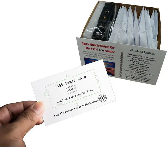 Alt view image 3 of 7 - Make: Easy Electronics Component Pack - Learn Basic Electronics with no Tools for Easy Electronics by Charles Platt (Book Sold Separately) - STEM DIY Science Educational