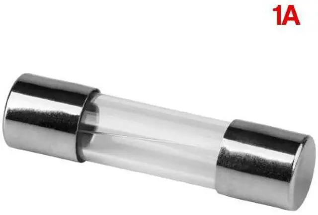 Main image of ProTechTrader 5 Pack 1 Amp Mini Glass Fuses Fast-Blow 5mm x 20mm (Model: PTT-1AFuse)