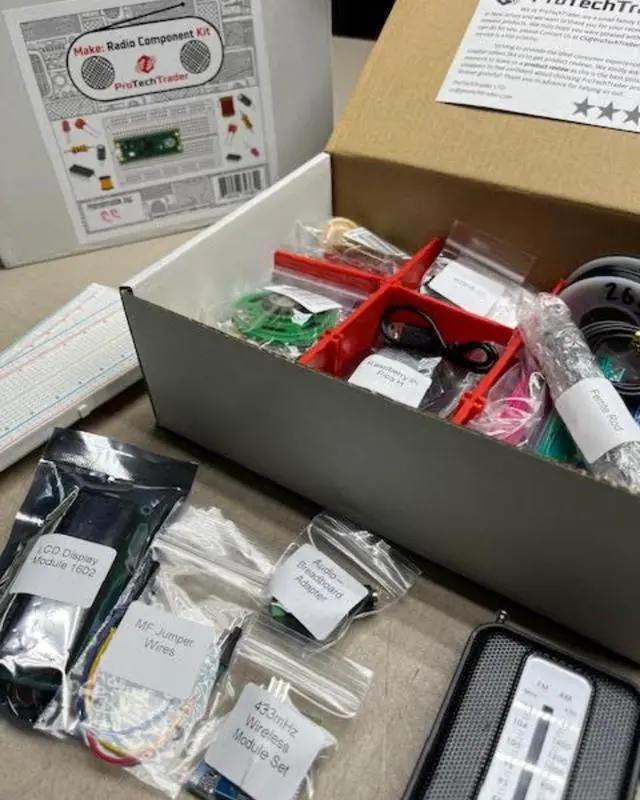 Alt view image 7 of 7 - Make: Radio Electronics Kit - Component Pack Follows Experiments, DIY Projects, and Circuits Including Raspberry Pi Microcontroller Adaptations in the 2024 Paperback by Fredrik Jansson & Charles Platt